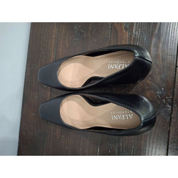 Alfani Step N' Flex Women's Tarah Black Leather Square-Toe Pumps/NWOB, Sz. 8M - Picture 6 of 11